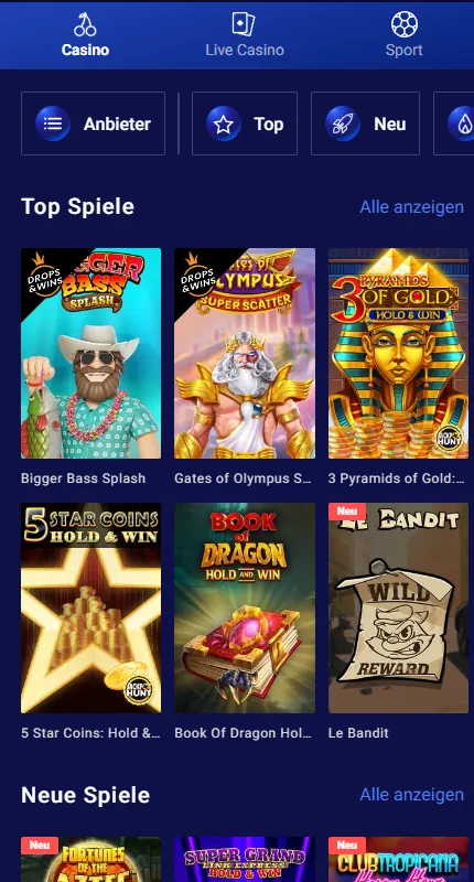 Selection du jeu